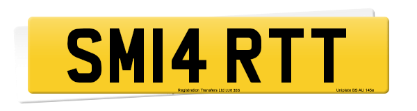 Registration number SM14 RTT